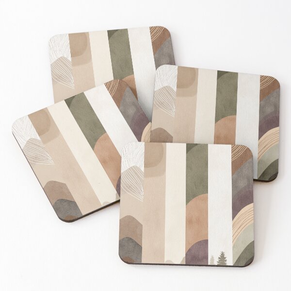 Item preview, Contemporary triptych design of a stylized natural landscape. designed and sold by Piotrek0001.