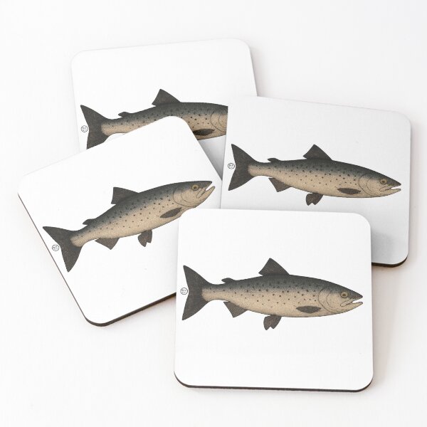 Item preview, Salmon - Vintage Japanese Inspired Art - Salmon Fish designed and sold by Kabuji Store.