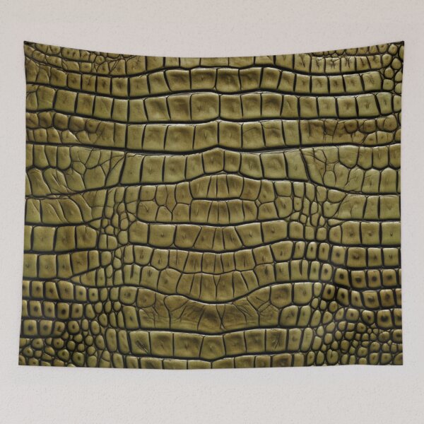 Item preview, Luxury Crocodile Skin Texture Pattern – Olive Green designed and sold by Josinta.