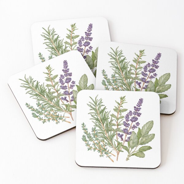 Item preview, Watercolor Herbs designed and sold by Bloomie Studio.