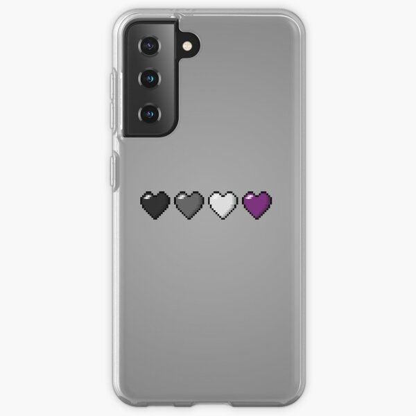 Asexual Pixel Hearts Samsung Galaxy Soft Case