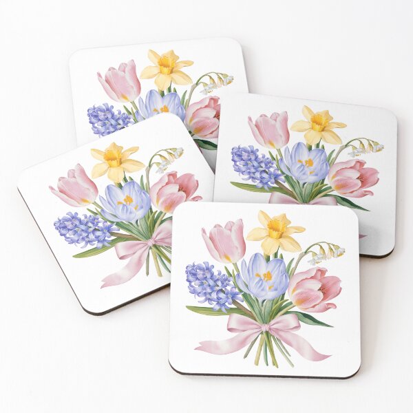 Item preview, Watercolor Spring Flowers designed and sold by Bloomie Studio.