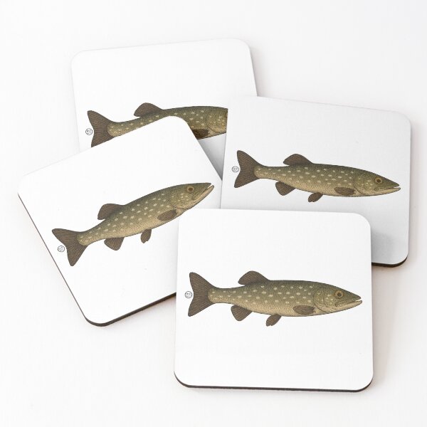 Item preview, Pike - Northern Pike Fish - Vintage Japanese Inspired Art  designed and sold by Kabuji Store.