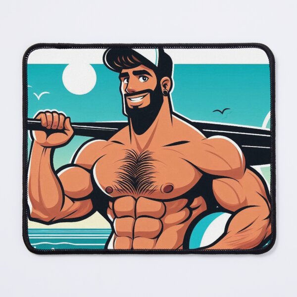 Item preview, Dark, Tall Summer Fun Muscle Bear Power LGBTQ Gay Pride Graphic Design designed and sold by ItsAKinkThing.