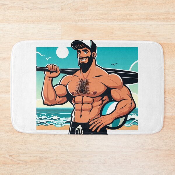 Item preview, Dark, Tall Summer Fun Muscle Bear Power LGBTQ Gay Pride Graphic Design designed and sold by ItsAKinkThing.