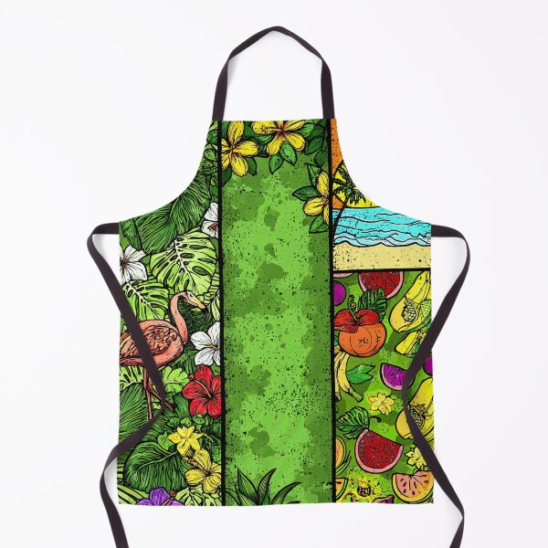 Item preview, Artistic tropical collage with flamingo and monstera leaves. designed and sold by Piotrek0001.