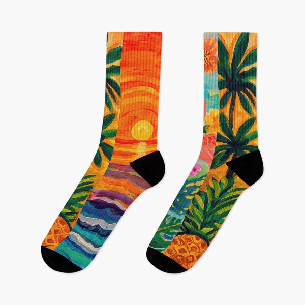 Item preview, Painted flamingo and pineapple on a tropical background. designed and sold by Piotrek0001.