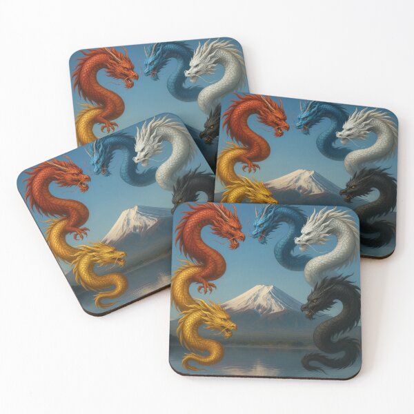 Item preview, Circle of the Five Dragons – Power and Unity designed and sold by RYU & KOI DESIGNS.