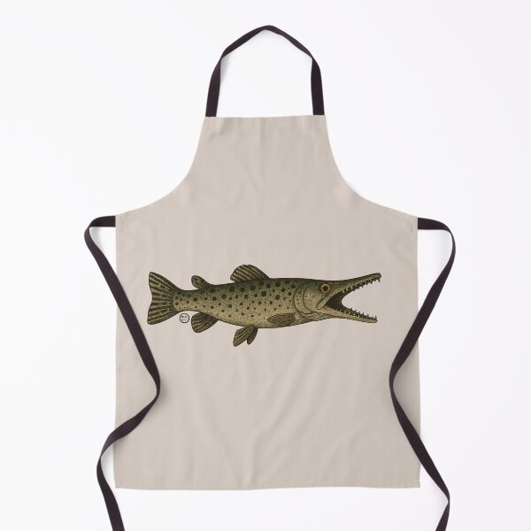 Item preview, Gar - Vintage Japanese Inspired Art - Florida Gar Fish - Monster Fish designed and sold by Kabuji Store.