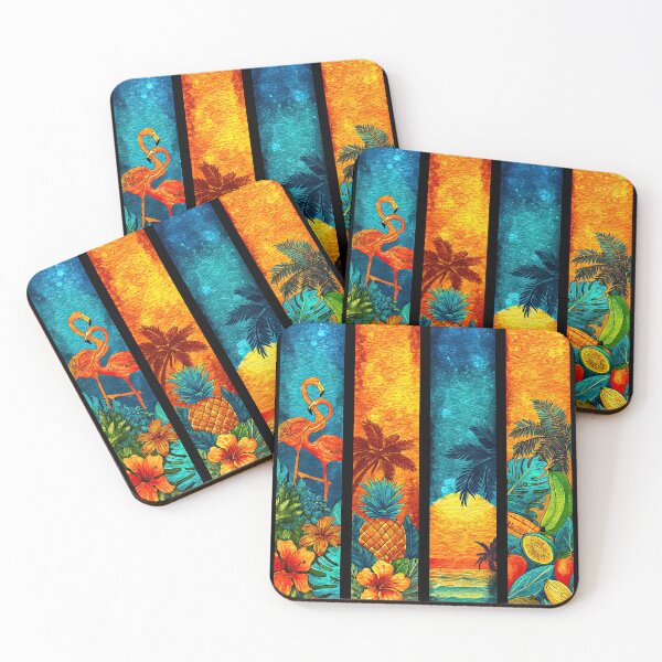 Item preview, Colorful artistic depiction of a tropical summer day. designed and sold by Piotrek0001.