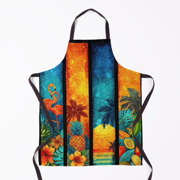 Item preview, Colorful artistic depiction of a tropical summer day. designed and sold by Piotrek0001.