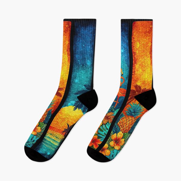 Item preview, Colorful artistic depiction of a tropical summer day. designed and sold by Piotrek0001.