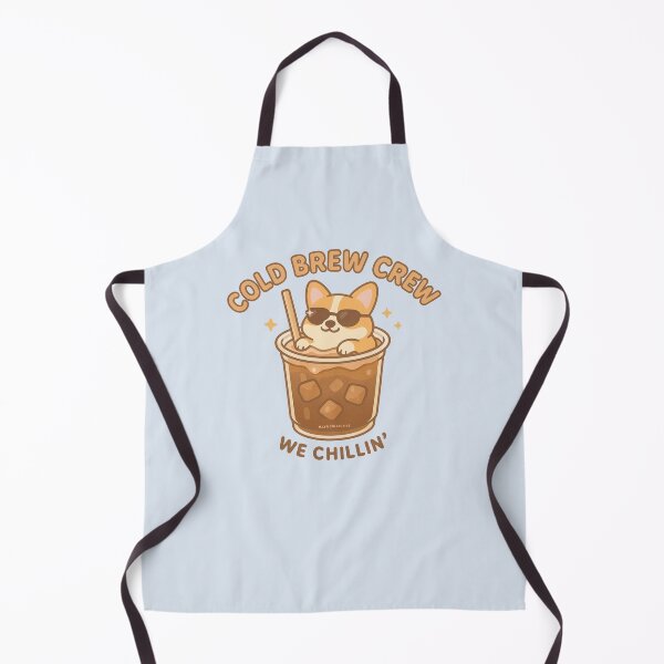 Item preview, Cold Brew Crew – Chillin’ Corgi in Coffee designed and sold by MLynCollective.