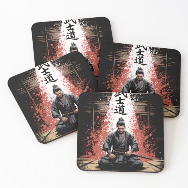 Item preview, Samurai master meditating in the dojo designed and sold by jbfart.