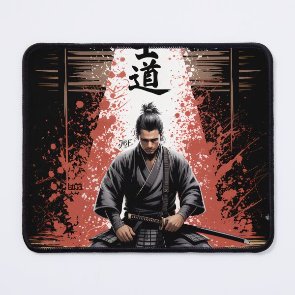 Item preview, Samurai master meditating in the dojo designed and sold by jbfart.