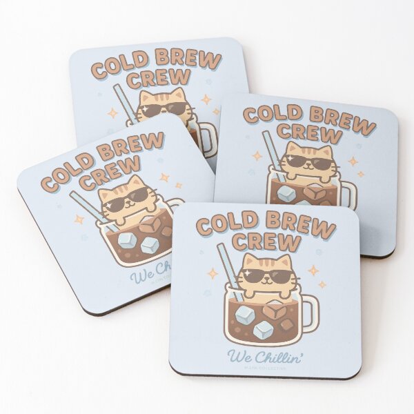 Item preview, Cold Brew Crew – Chillin’ Cat in Coffee Cup designed and sold by MLynCollective.