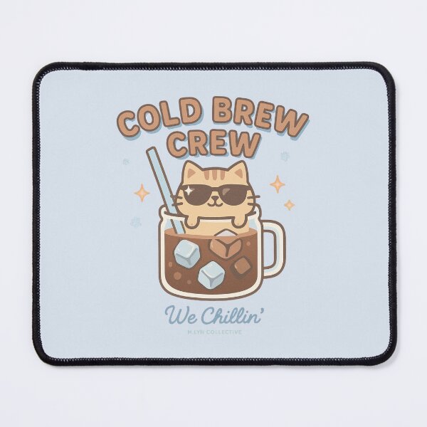 Item preview, Cold Brew Crew – Chillin’ Cat in Coffee Cup designed and sold by MLynCollective.