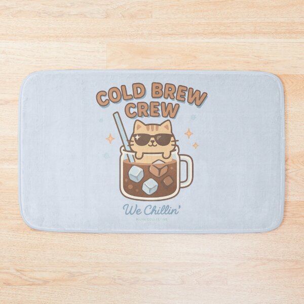 Item preview, Cold Brew Crew – Chillin’ Cat in Coffee Cup designed and sold by MLynCollective.