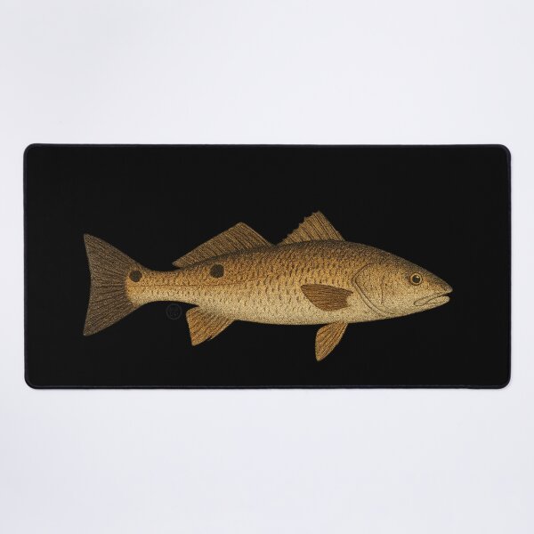 Item preview, Red Drum - Vintage Japanese Inspired Art - Red Drum Fish designed and sold by Kabuji Store.