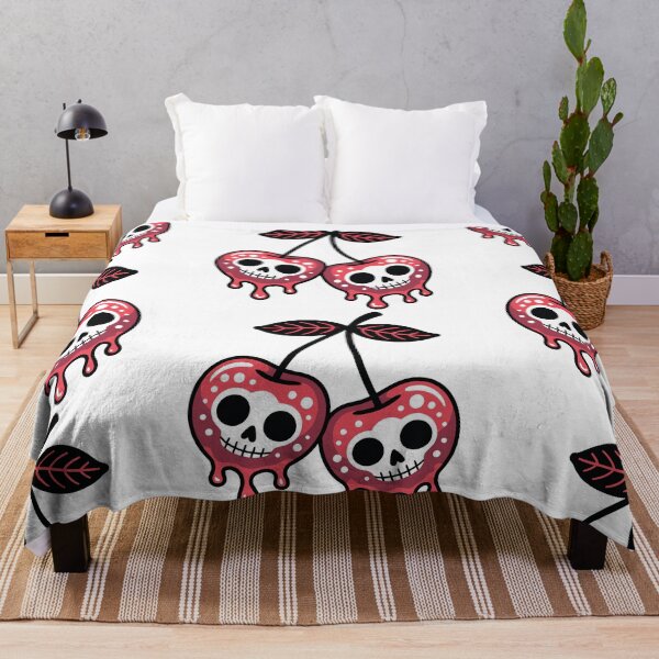 Item preview, Cute Skull Cherry Drip Kawaii Gothic Fruit Art designed and sold by Parkerzz.