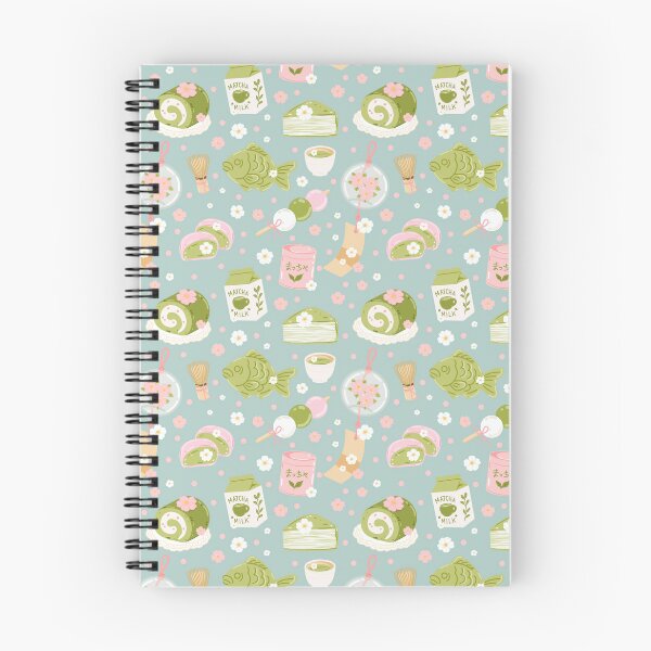 Item preview, Match Dessert Pattern - Japanese treats and floral Design designed and sold by Sunnyneststudio.