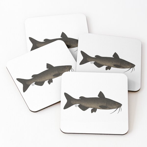 Item preview, Catfish- Vintage Japanese Inspired Art - Black Cat Fish designed and sold by Kabuji Store.