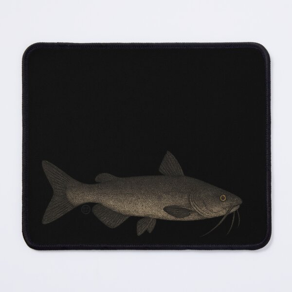 Item preview, Catfish- Vintage Japanese Inspired Art - Black Cat Fish designed and sold by Kabuji Store.