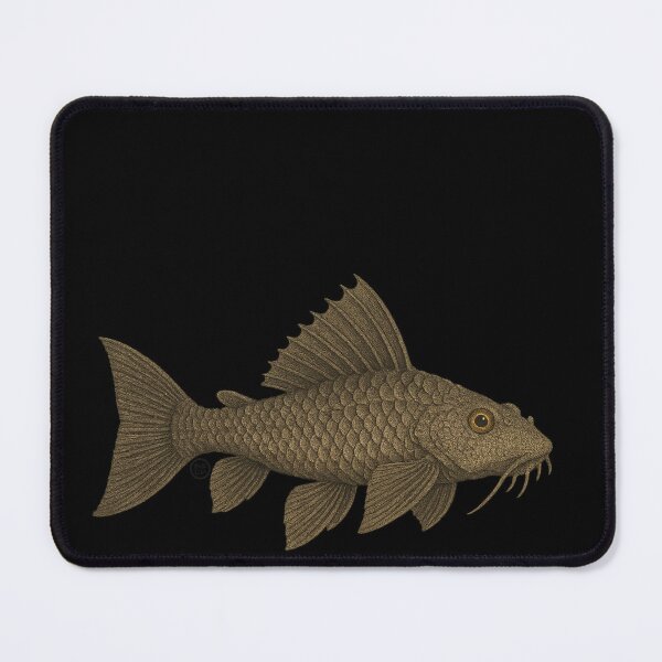 Item preview, Plecostomus - Vintage Japanese Inspired Art - Pleco Fish designed and sold by Kabuji Store.
