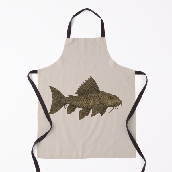 Item preview, Plecostomus - Vintage Japanese Inspired Art - Pleco Fish designed and sold by Kabuji Store.