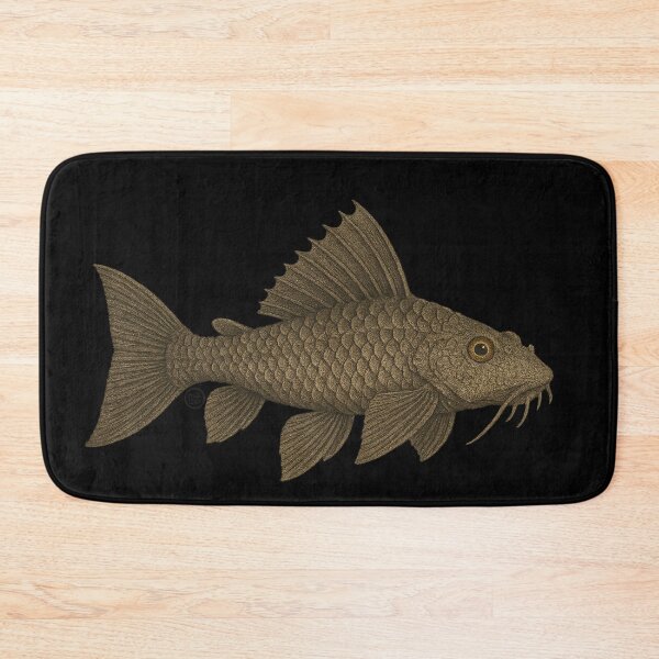 Item preview, Plecostomus - Vintage Japanese Inspired Art - Pleco Fish designed and sold by Kabuji Store.