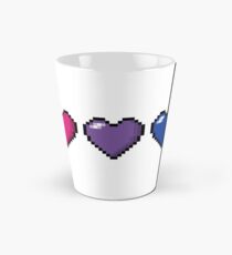 Bisexual Pixel Hearts Tall Mug