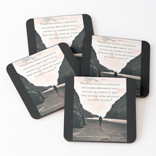 Item preview, Marguerite Duras quote:That she had so completely recovered her sanity was a source of sadness to her. One should never be cured of one's passion. designed and sold by artbleed.