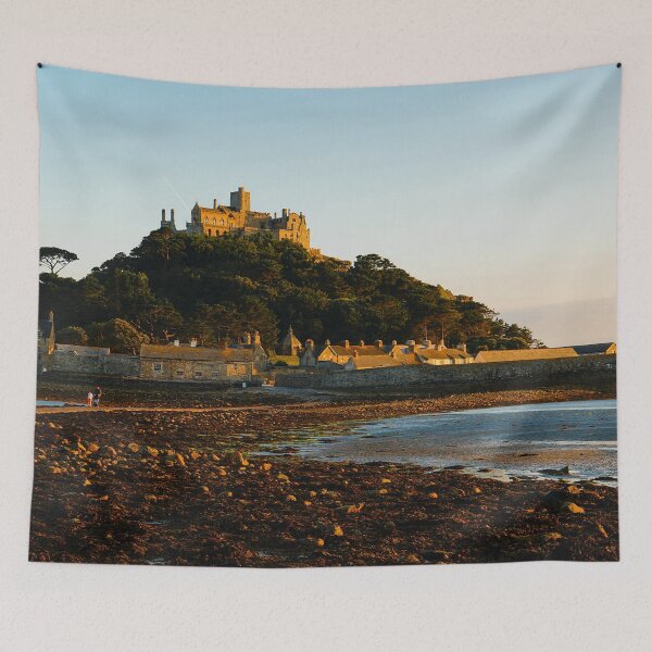 Item preview, Sunset Glow at St Michael’s Mount – Castle by the Sea designed and sold by Rowena Ko.