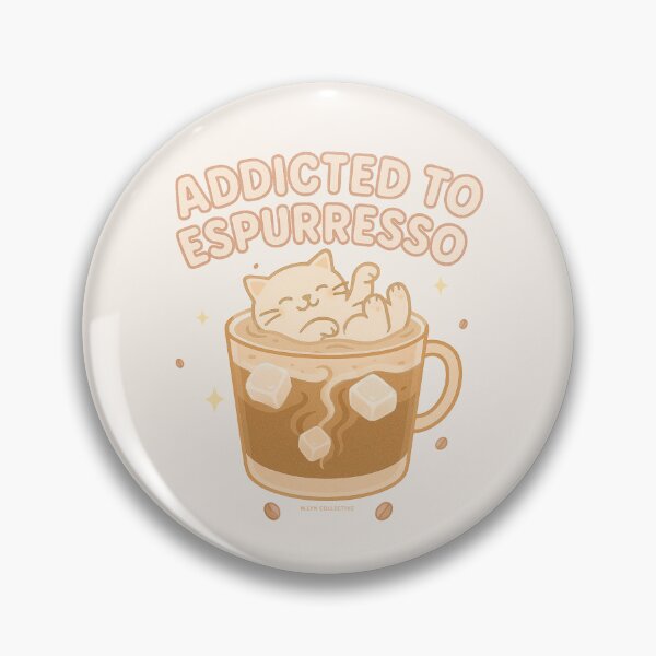 Item preview, Addicted to Espurresso – Cute Cat in Coffee Design designed and sold by MLynCollective.