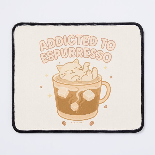 Item preview, Addicted to Espurresso – Cute Cat in Coffee Design designed and sold by MLynCollective.