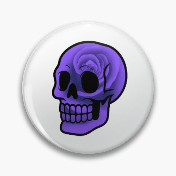 Item preview, Purple Rose Skull designed and sold by TheBizne.