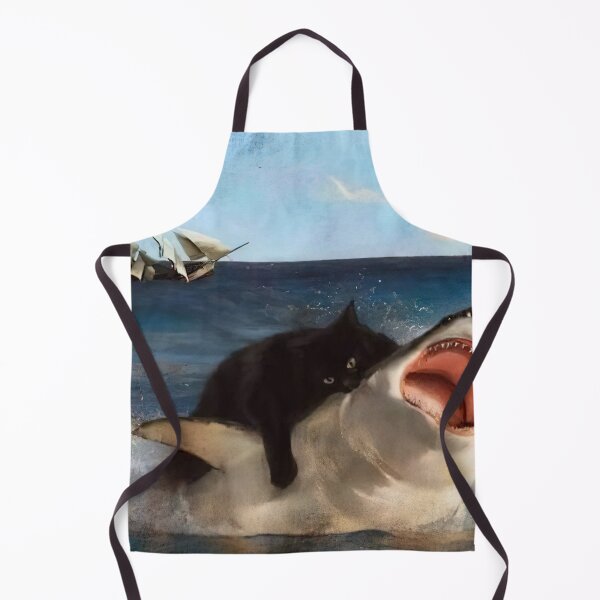 Item preview, Black Cat attacks Shark designed and sold by MorningFive.