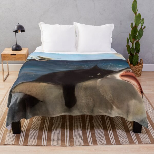 Item preview, Black Cat attacks Shark designed and sold by MorningFive.