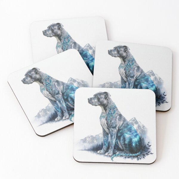 Item preview, Wintery Pit Bull  designed and sold by Nocturne  Paws.