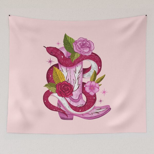 Item preview, Snake in cowgirl boot designed and sold by pinkyfish1010.