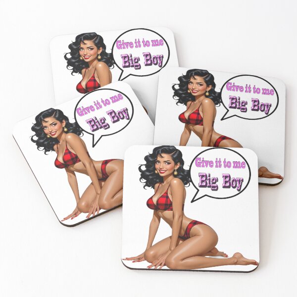 Item preview, Give it to me Big Boy, Naughty, Sexy Girl in a Tartan Bikini. designed and sold by Huskyyy Designs.