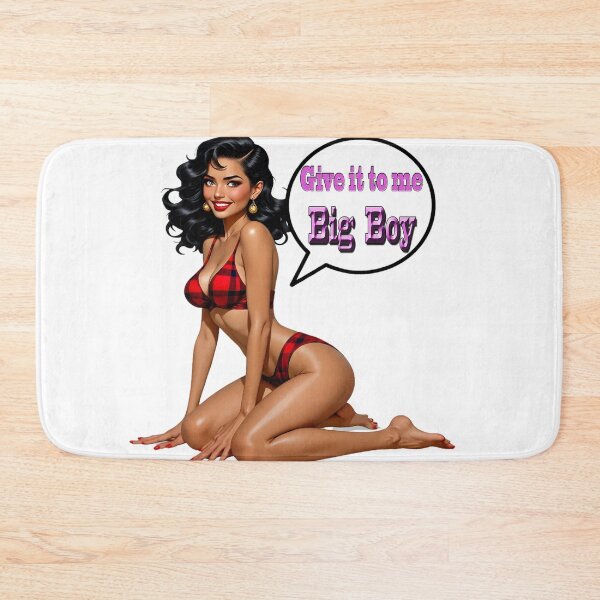 Item preview, Give it to me Big Boy, Naughty, Sexy Girl in a Tartan Bikini. designed and sold by Huskyyy Designs.