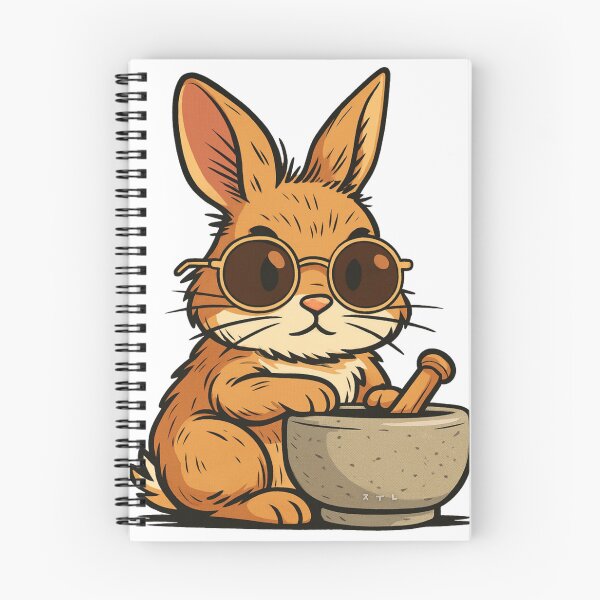 Item preview, Cool Bunny Chef – Cartoon Rabbit with Mortar designed and sold by JunsH.
