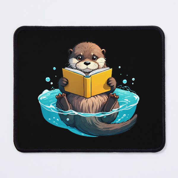 Item preview, Otter Reading designed and sold by Funny Vintage Stickers And T-Shirts.