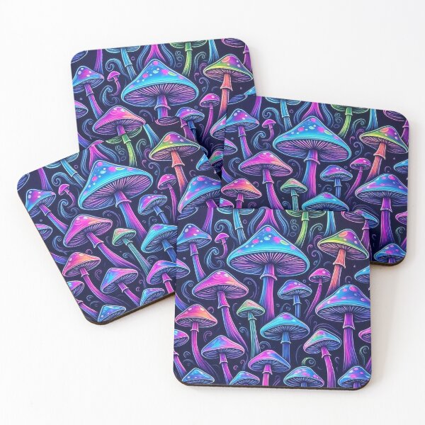 Item preview, Electric Mushroom Forest designed and sold by Pawzz-Printz.