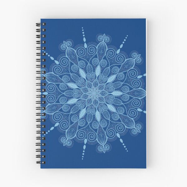 Item preview, Intricate Blue Floral Mandala Artwork designed and sold by leenasma.