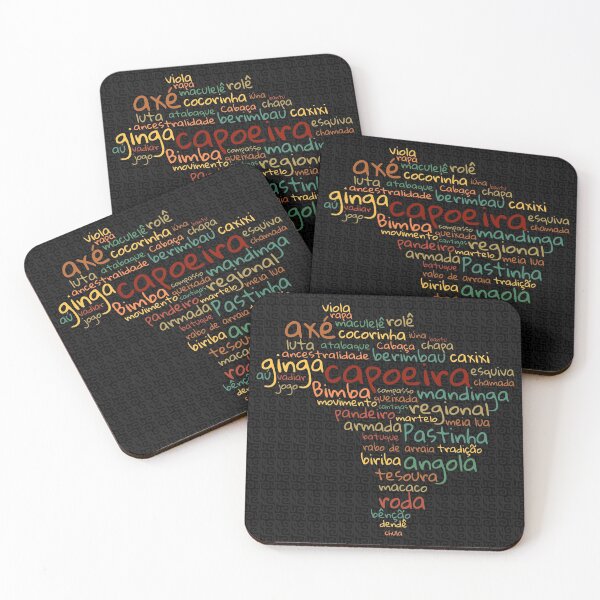 Item preview, Capoeira Words Brazilian Map designed and sold by incantia.