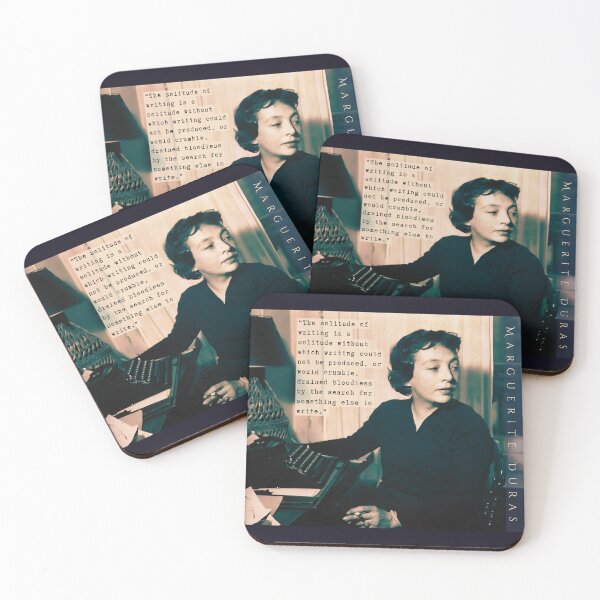 Item preview, Marguerite Duras quote: The solitude of writing is a solitude without which writing could not be produced, or would crumble, designed and sold by artbleed.