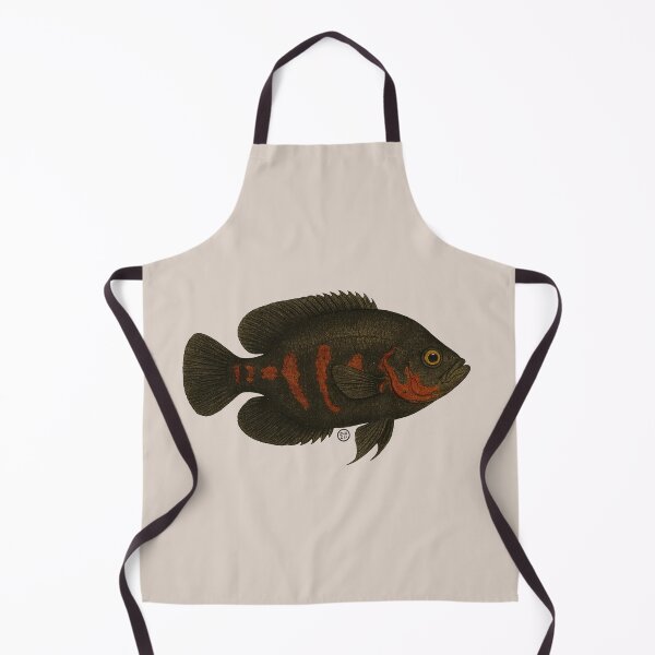 Item preview, Oscar Fish - Vintage Japanese Inspired Art - Amazon Fish designed and sold by Kabuji Store.