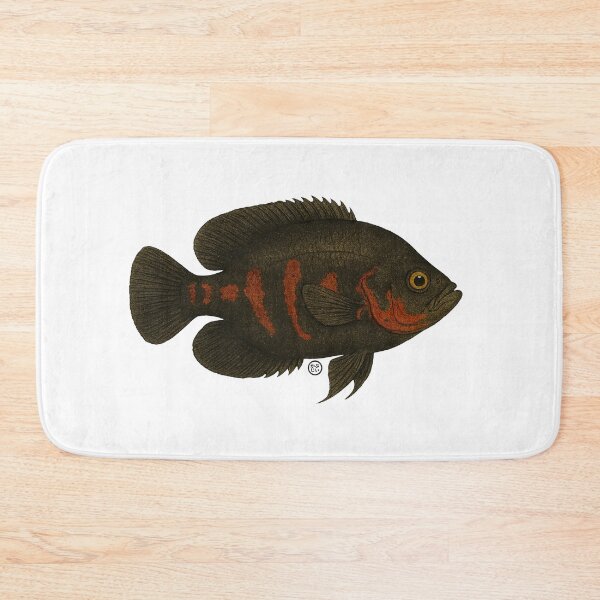 Item preview, Oscar Fish - Vintage Japanese Inspired Art - Amazon Fish designed and sold by Kabuji Store.